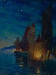 Sails at Night-Alexander Fyodorovich Gaush-Framed Giclee Print