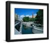 Alexander Garden near the Kremlin, Moscow, Russia-null-Framed Premium Giclee Print