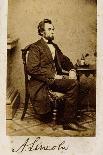 A Signed Carte-De-Visite Photograph of Abraham Lincoln, 1861-Alexander Gardner-Giclee Print