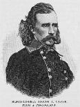 Major General George Armstrong Custer, Engraved from a Photograph, Illustration from 'Battles and…-Alexander Gardner-Giclee Print