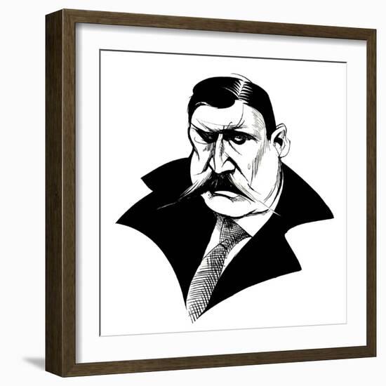 Alexander Glazunov, b/w caricature, 2010 by Neale Osborne-Neale Osborne-Framed Giclee Print