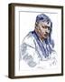 Alexander GLAZUNOV by Serov-Valentin Aleksandrovich Serov-Framed Giclee Print