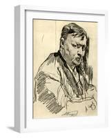 Alexander GLAZUNOV by Serov-Valentin Aleksandrovich Serov-Framed Giclee Print