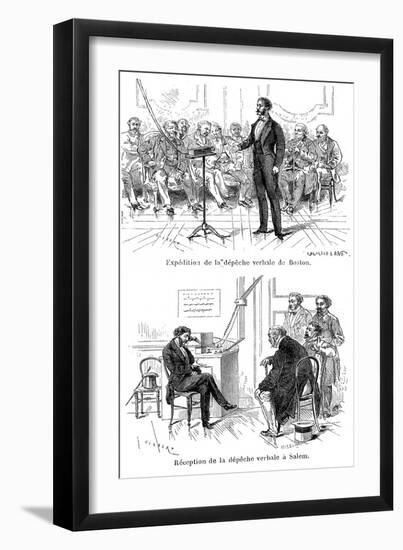 Alexander Graham Bell (1847-192), Scottish-Born American Inventor, 1877-null-Framed Giclee Print