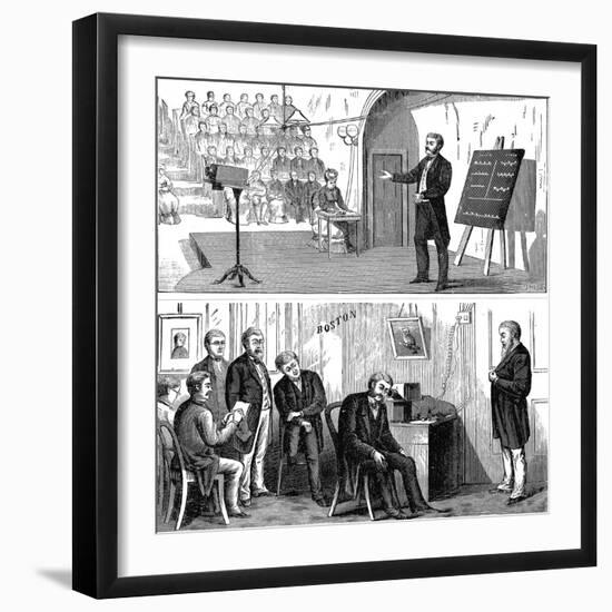 Alexander Graham Bell (1847-192), Scottish-Born American Inventor, 1877-null-Framed Giclee Print