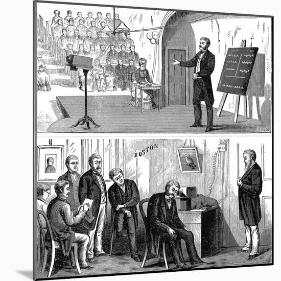 Alexander Graham Bell (1847-192), Scottish-Born American Inventor, 1877-null-Mounted Giclee Print