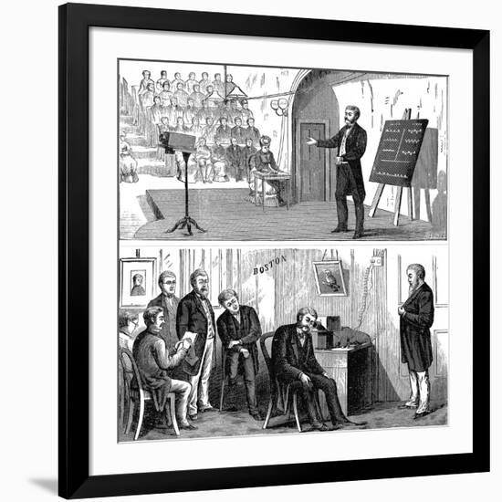 Alexander Graham Bell (1847-192), Scottish-Born American Inventor, 1877-null-Framed Giclee Print