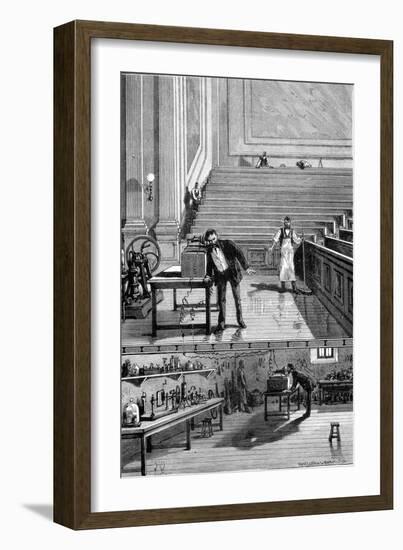 Alexander Graham Bell (1847-192), Scottish-Born American Inventor, 1883-null-Framed Giclee Print