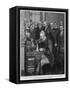 Alexander Graham Bell American Inventor and Educator Inaugurates the New York- Chicago Telephone-null-Framed Stretched Canvas