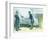 Alexander Graham Bell and US President James Garfield-W. Shinkle-Framed Giclee Print