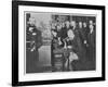Alexander Graham Bell Inaugurates the Chicago-New York Long Distance Line-null-Framed Photographic Print