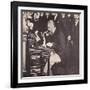 Alexander Graham Bell Making the First Call Between New York and Chicago, 1892 (B/W Photo)-American Photographer-Framed Giclee Print