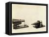 Alexander Graham Bell's Telephone Transmitter and Receiver-null-Framed Stretched Canvas