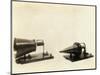 Alexander Graham Bell's Telephone Transmitter and Receiver-null-Mounted Photographic Print