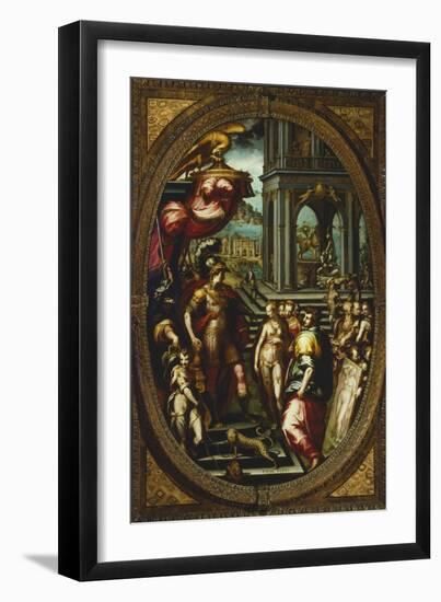 Alexander Great Giving Campaspe to Apelles-Francesco Morandini-Framed Giclee Print