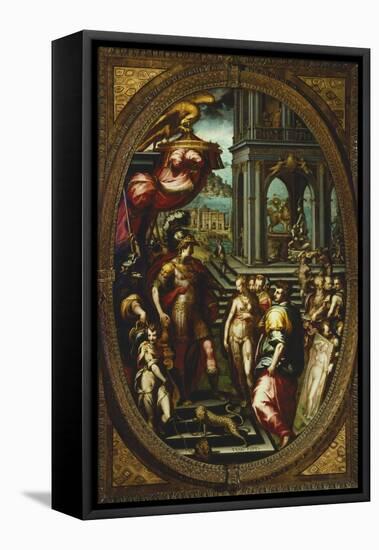 Alexander Great Giving Campaspe to Apelles-Francesco Morandini-Framed Stretched Canvas