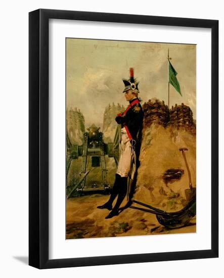 Alexander Hamilton (1757-1804) in the Uniform of the New York Artillery-Alonzo Chappel-Framed Giclee Print