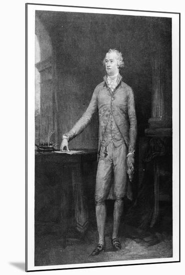 Alexander Hamilton, after the Painting of 1792 (Engraving)-John Trumbull-Mounted Giclee Print