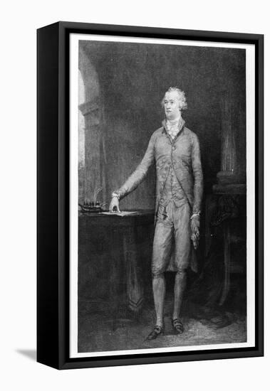 Alexander Hamilton, after the Painting of 1792 (Engraving)-John Trumbull-Framed Stretched Canvas