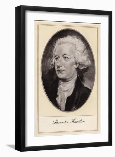 Alexander Hamilton, American Politician, (Early 20th Centur)-Gordon Ross-Framed Giclee Print