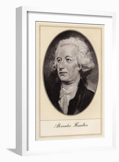 Alexander Hamilton, American Politician, (Early 20th Centur)-Gordon Ross-Framed Giclee Print