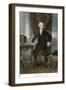 Alexander Hamilton at His Desk, Full Portrait, with Autograph-null-Framed Giclee Print