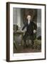 Alexander Hamilton at His Desk, Full Portrait, with Autograph-null-Framed Giclee Print