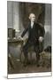 Alexander Hamilton at His Desk, Full Portrait, with Autograph-null-Mounted Giclee Print