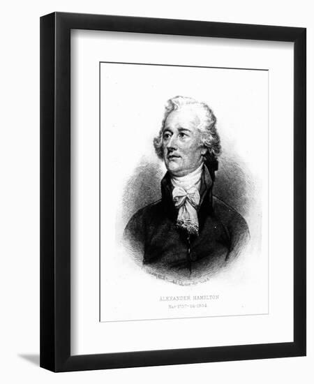 Alexander Hamilton, Engraved by Albert Rosenthal, 1888 (Engraving)-John Trumbull-Framed Giclee Print