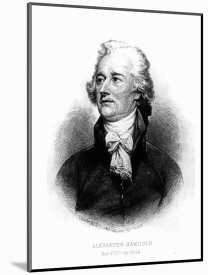 Alexander Hamilton, Engraved by Albert Rosenthal, 1888 (Engraving)-John Trumbull-Mounted Giclee Print