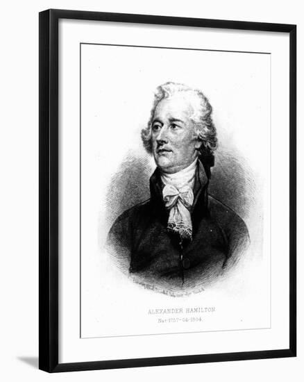 Alexander Hamilton, Engraved by Albert Rosenthal, 1888 (Engraving)-John Trumbull-Framed Giclee Print