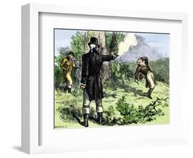 Alexander Hamilton Killed in a Duel with Aaron Burr, 1804-null-Framed Giclee Print