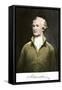 Alexander Hamilton, with His Autograph-null-Framed Stretched Canvas