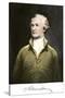 Alexander Hamilton, with His Autograph-null-Stretched Canvas