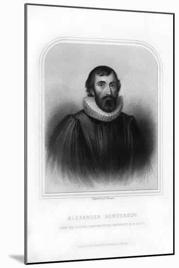 Alexander Henderson, Scottish Theologian-S Freeman-Mounted Giclee Print