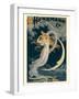 Alexander Herrmann’s Beautiful Illusion - Maid of the Moon, Vintage Magic Poster, 1898-Pacifica Island Art-Framed Art Print