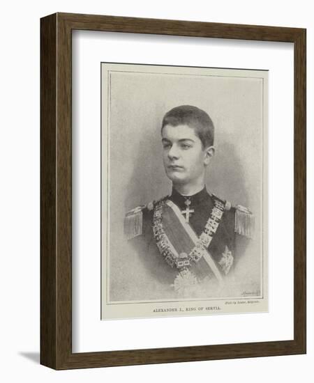 Alexander I, King of Servia-null-Framed Giclee Print