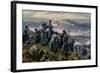 Alexander I of Bulgaria with His Chiefs of Staff Observing the Battle of Dragoman, November 1885-null-Framed Giclee Print