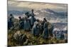 Alexander I of Bulgaria with His Chiefs of Staff Observing the Battle of Dragoman, November 1885-null-Mounted Giclee Print