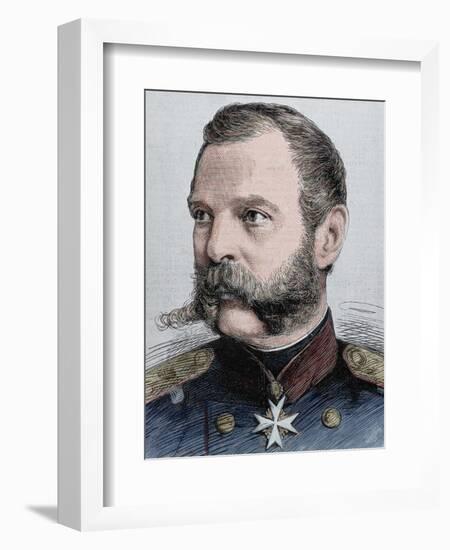 Alexander Ii (1818-1881). Tsar of Russia (1855-1881)-Prisma Archivo-Framed Photographic Print