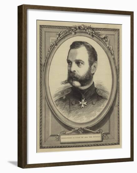 Alexander II, Czar of All the Russias-null-Framed Giclee Print