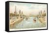 Alexander III Bridge, Exposition Universelle 1900, Paris-null-Framed Stretched Canvas
