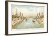 Alexander III Bridge, Exposition Universelle 1900, Paris-null-Framed Giclee Print