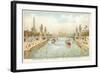 Alexander III Bridge, Exposition Universelle 1900, Paris-null-Framed Giclee Print