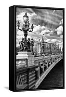 Alexander III Bridge - Paris - France-Philippe Hugonnard-Framed Stretched Canvas