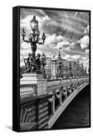 Alexander III Bridge - Paris - France-Philippe Hugonnard-Framed Stretched Canvas