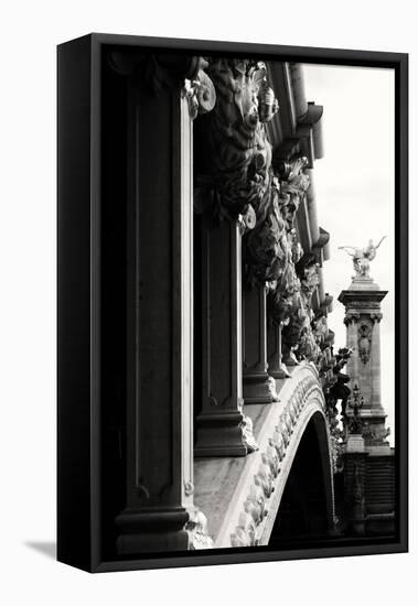 Alexander III Bridge - Paris - France-Philippe Hugonnard-Framed Stretched Canvas