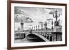 Alexander III Bridge view - Paris - France-Philippe Hugonnard-Framed Photographic Print