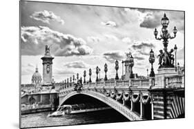 Alexander III Bridge view - Paris - France-Philippe Hugonnard-Mounted Photographic Print