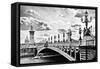 Alexander III Bridge view - Paris - France-Philippe Hugonnard-Framed Stretched Canvas